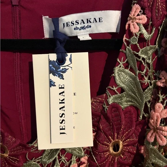NWT JessaKae Flower Waltz Midi Dress - Picture 5 of 10